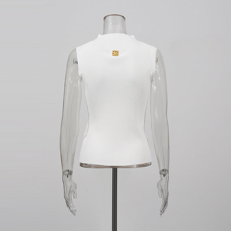 Autumn Fashion Design Sleeveless Simple Comfortable Tops