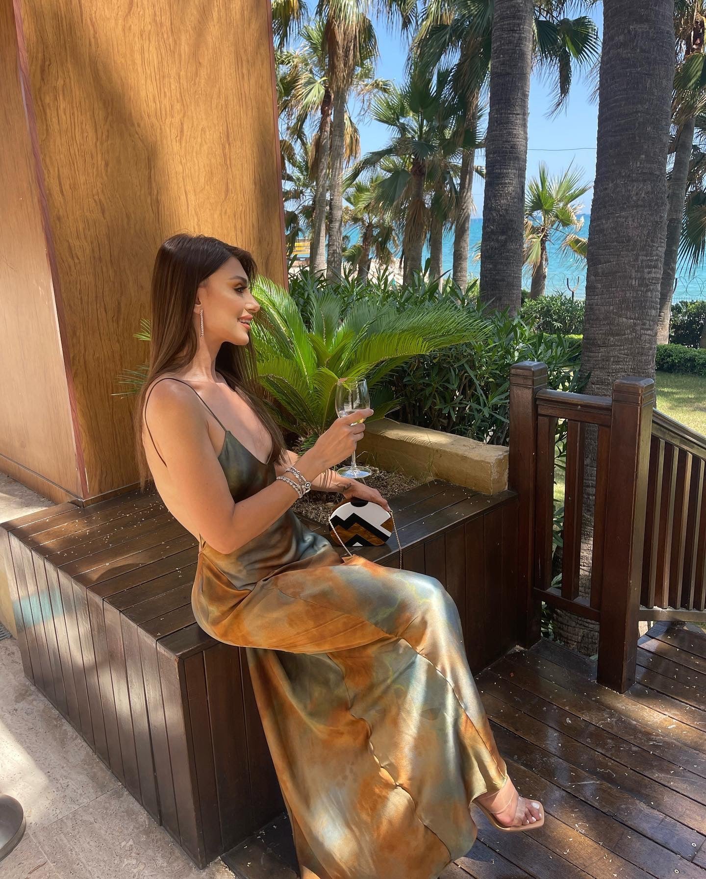 Women's Elegant Sexy Dress Backless Rainbow Printing Dresses