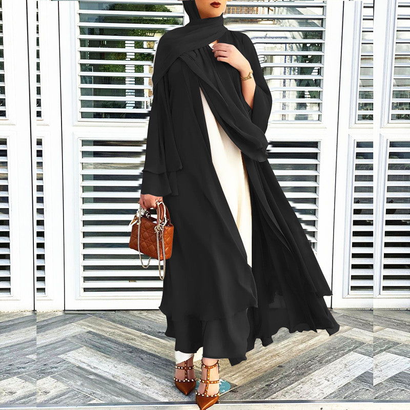 Women's Soft Elegant Robe Solid Color Dress Dresses