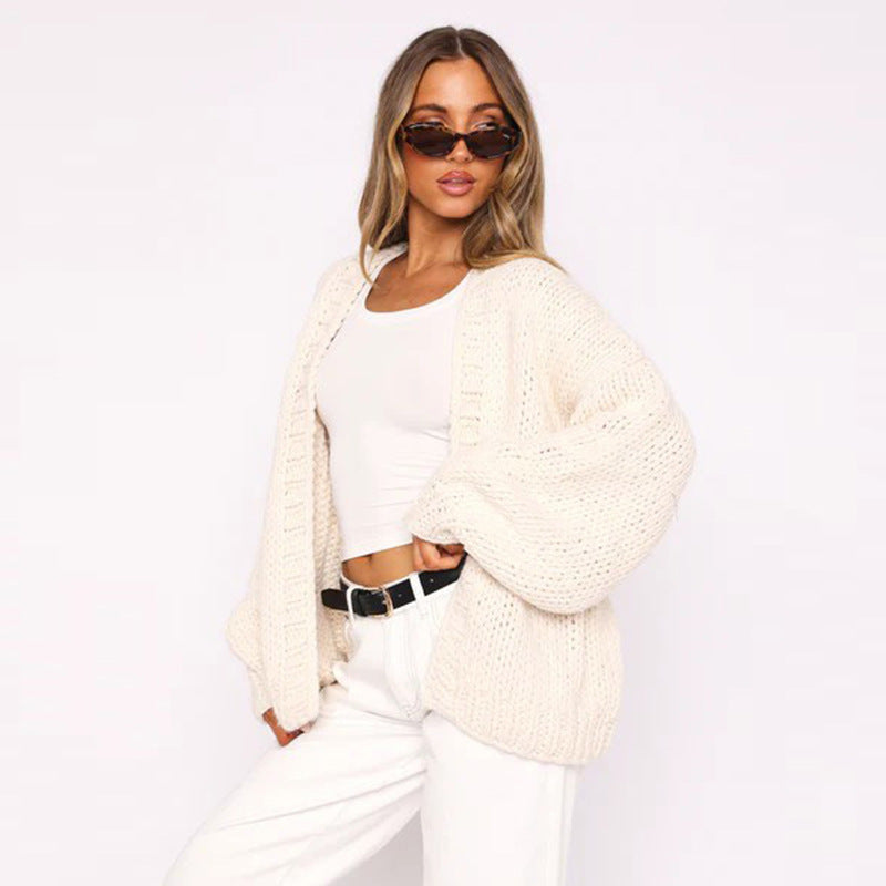 Women's Fashion Loose Lazy Style Knitted Sweaters
