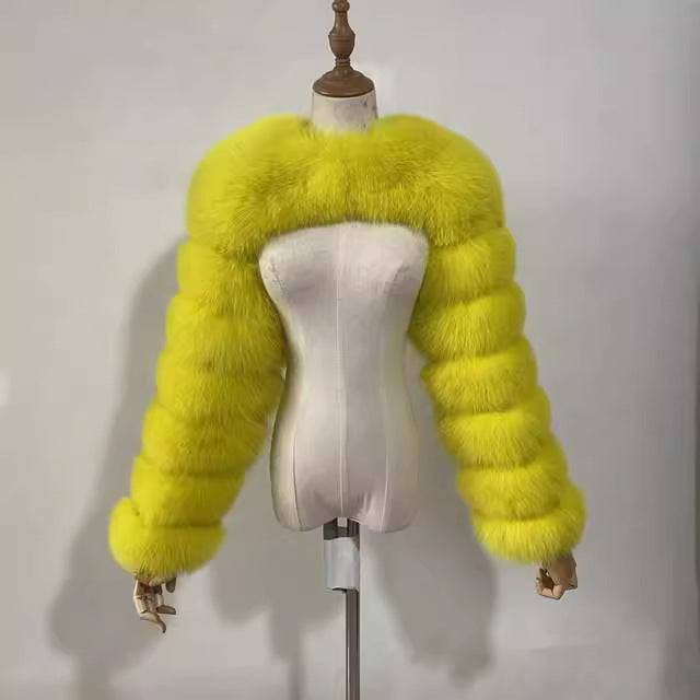 Women's Fur Artificial Imitation Fox Ultra Faux Coats