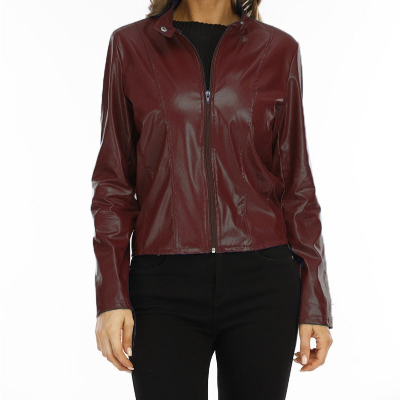 Women's Durable Pretty Elegant Fashion Leather Jackets
