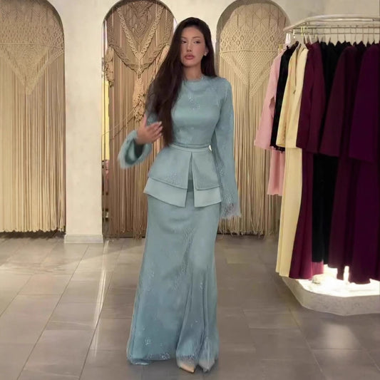 Women's Autumn Elegant Soft Temperament Long Sleeve Dresses