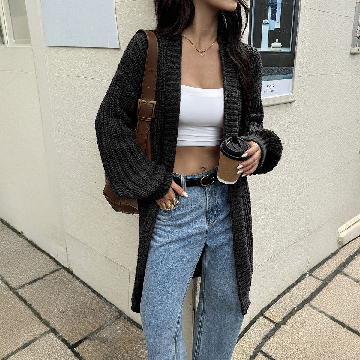 Women's Elegant Leisure Advanced Wool Overcoat Sweaters