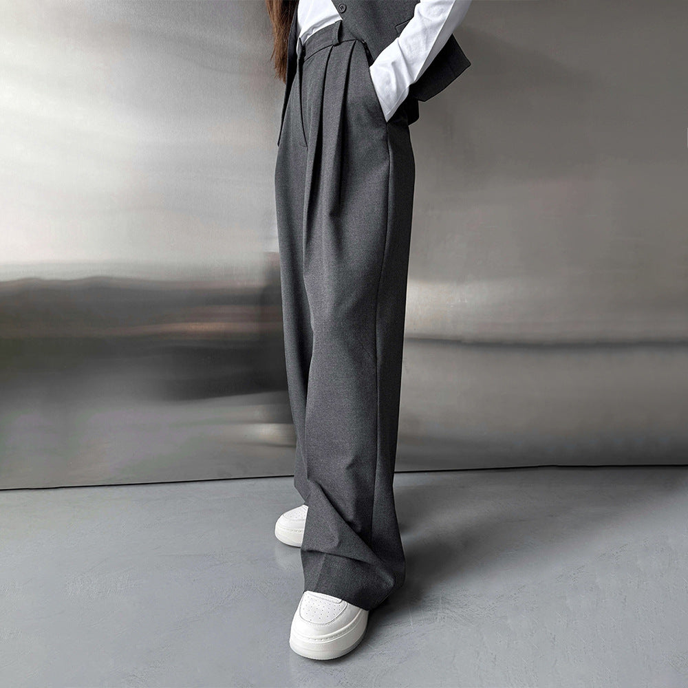 Women's Cool Draping Trousers Loose Straight Pants