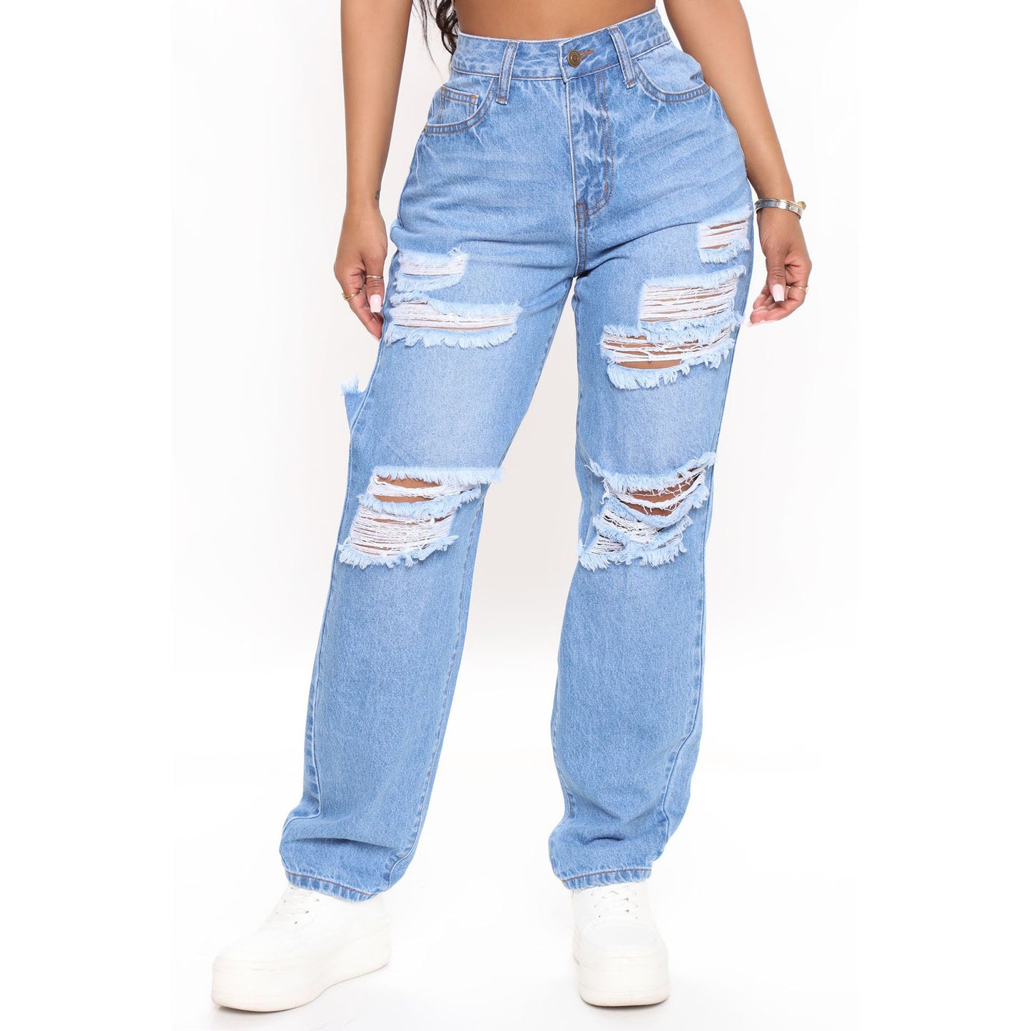 Women's Summer Loose High Waist Wide Leg Pants