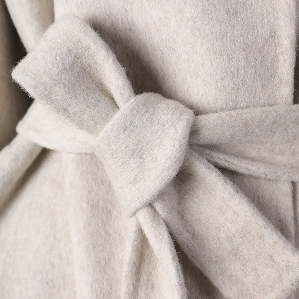 Women's Collar Design Sense Idle Double-sided Woolen Temperament Coats