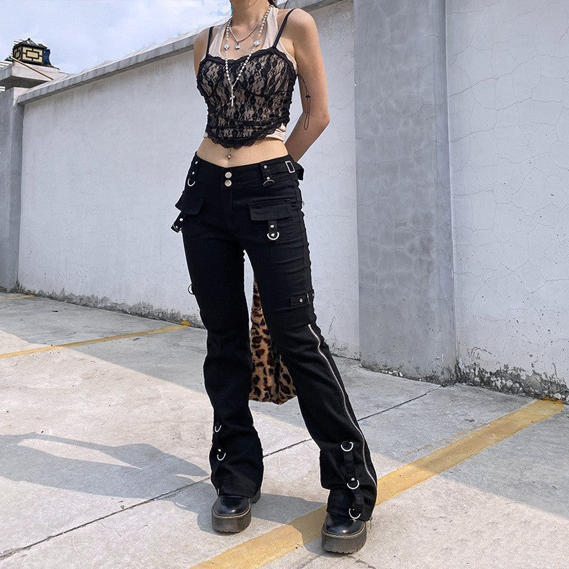 Women's Winter High Street Hot Fashion Wear Jeans
