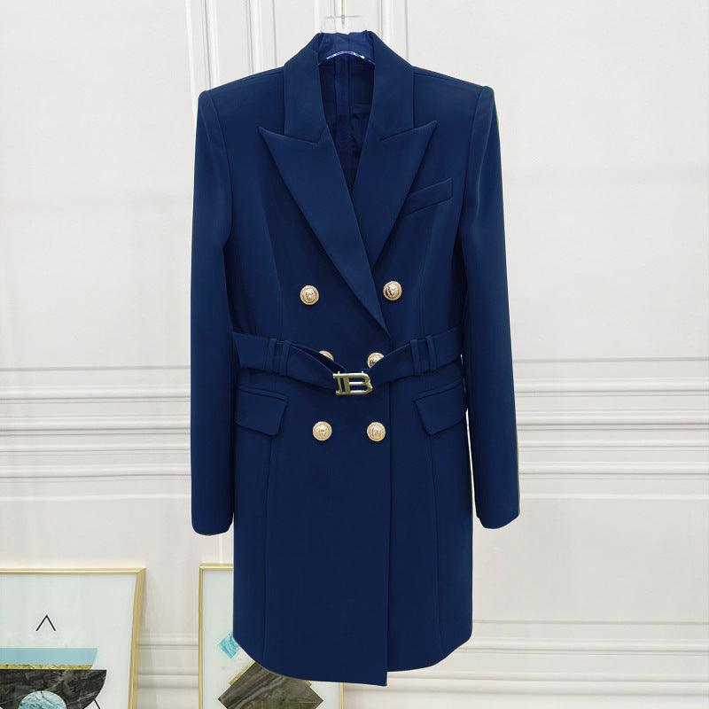 Quality Double Breasted Casual Solid Color Blazers
