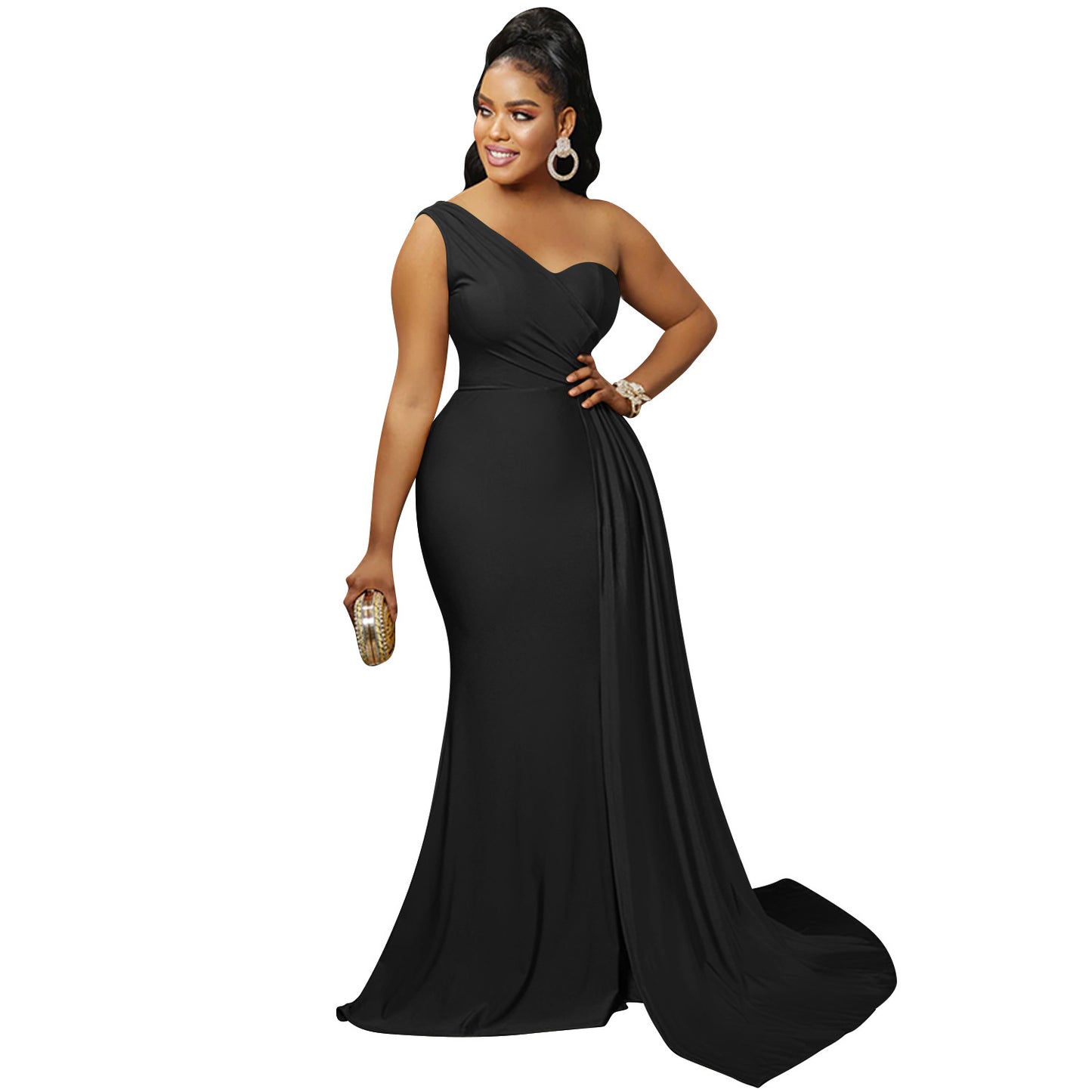 Women's Fashion Solid Color Party Tight Sleeve Dress Dresses