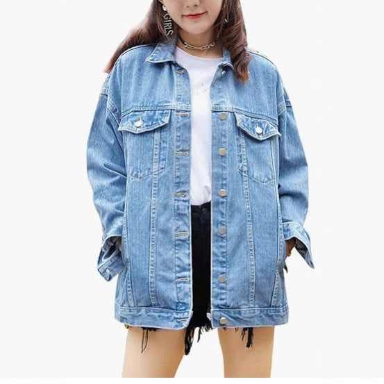 Women's Versatile Durable Unique Denim Long-sleeved Jackets