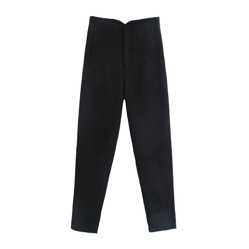 Autumn High Waist Slimming Solid Color Pants