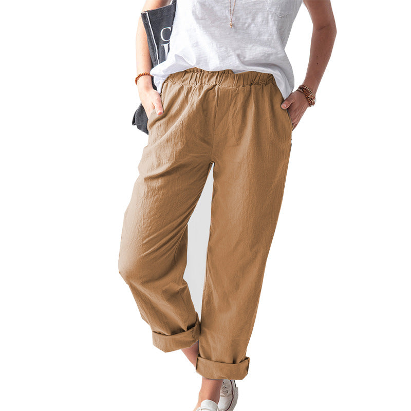 Women's Attractive Summer Casual Elastic Trousers Pants