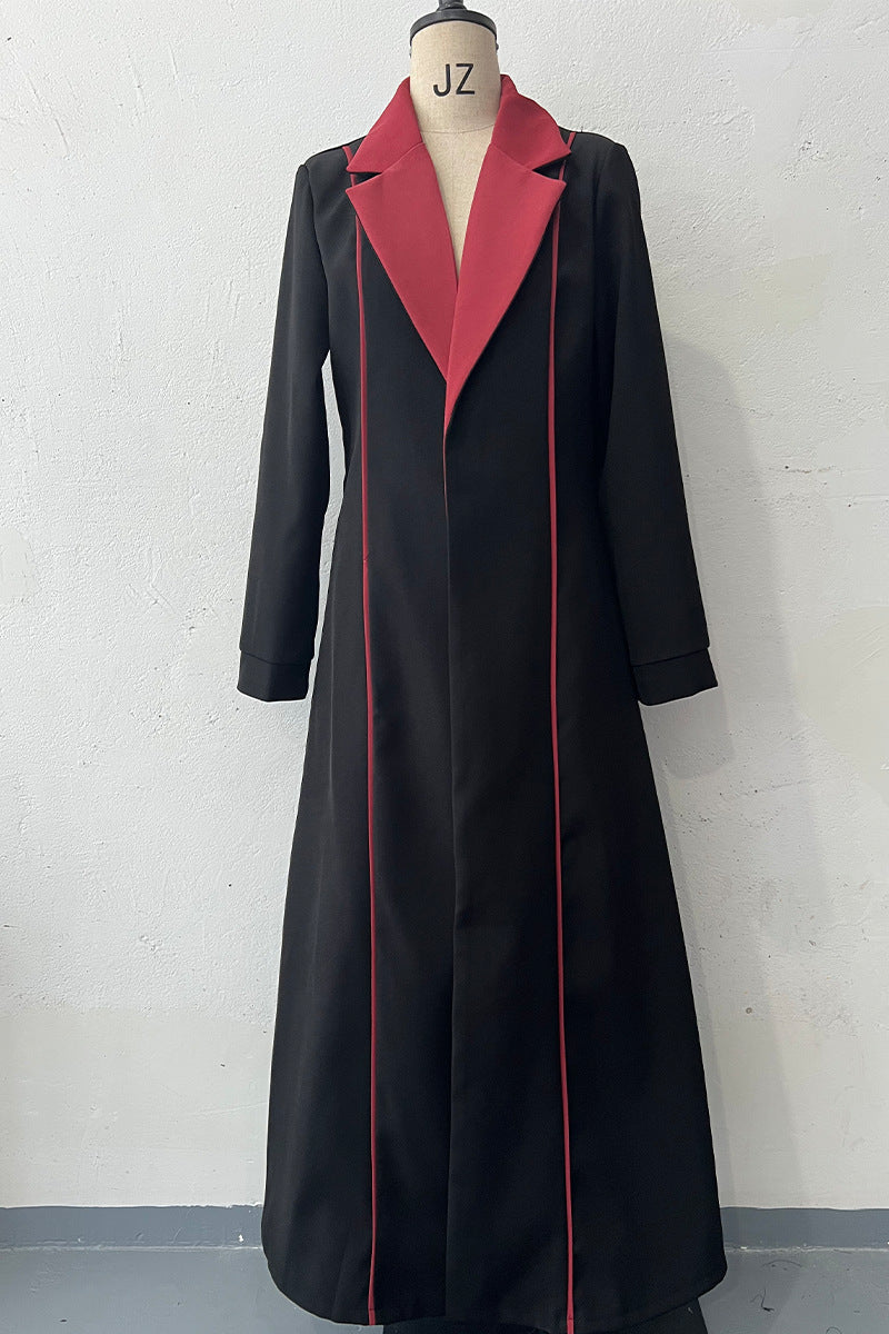 High-grade Fashion Long Robe Trench Outer Coats