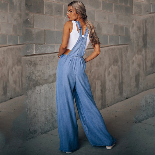 Women's Autumn Solid Color Casual Loose Hole Pants