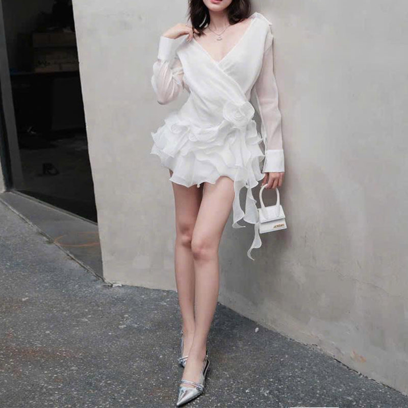 French Sexy Lightly Mature Shirt Summer Skirts