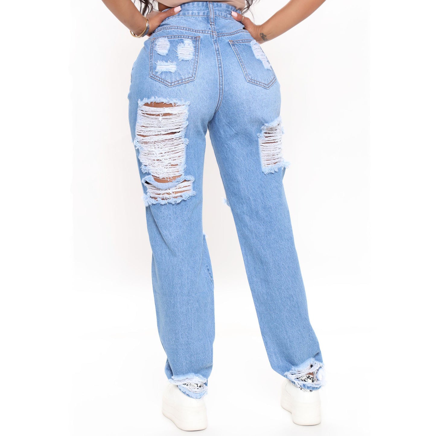 Women's Summer Loose High Waist Wide Leg Pants