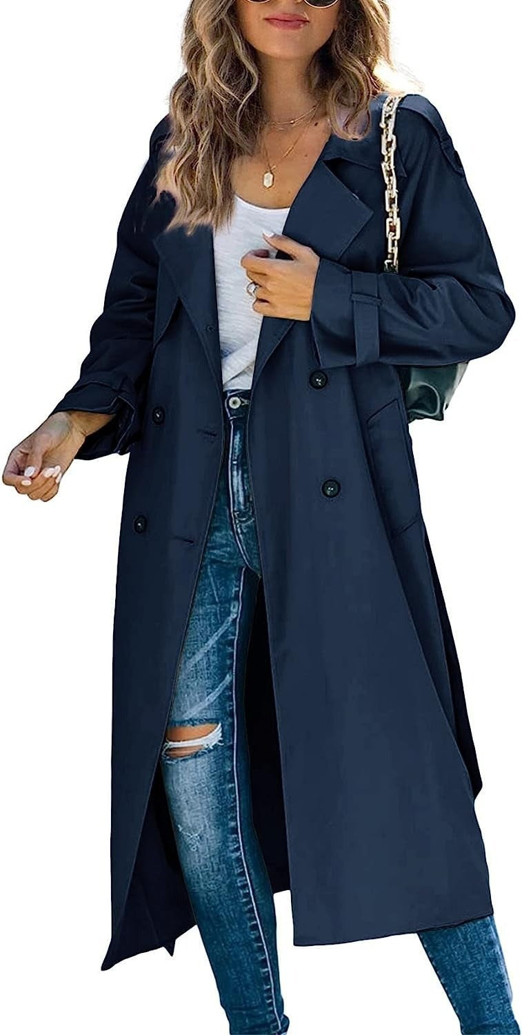 Women's Slouchy Winter Autumn Trench Overcoat Coats
