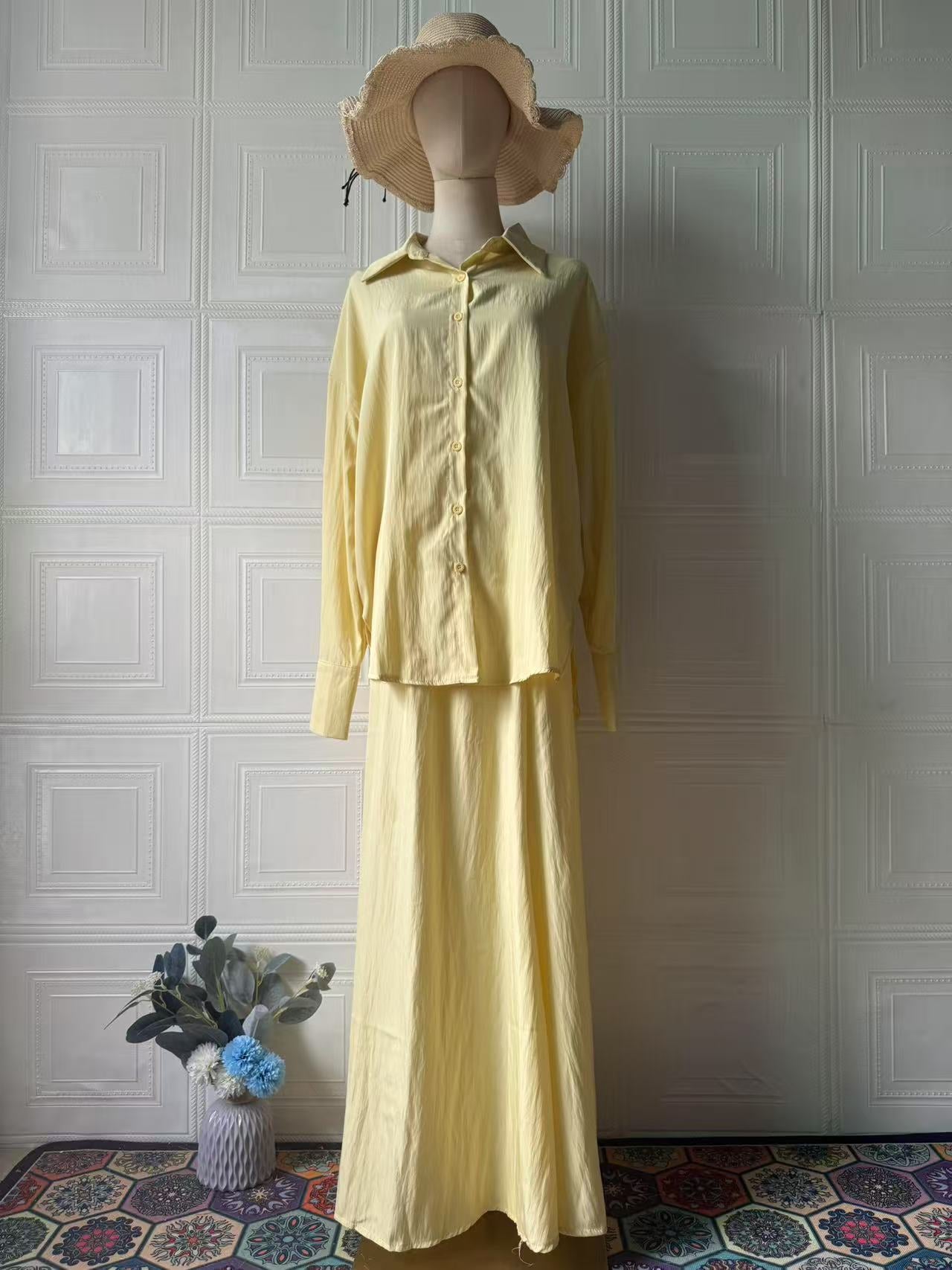Women's Summer Elegant Soft Long Sleeve Dress Dresses