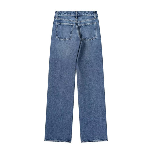 Women's Cool French Style Wide Leg Jeans