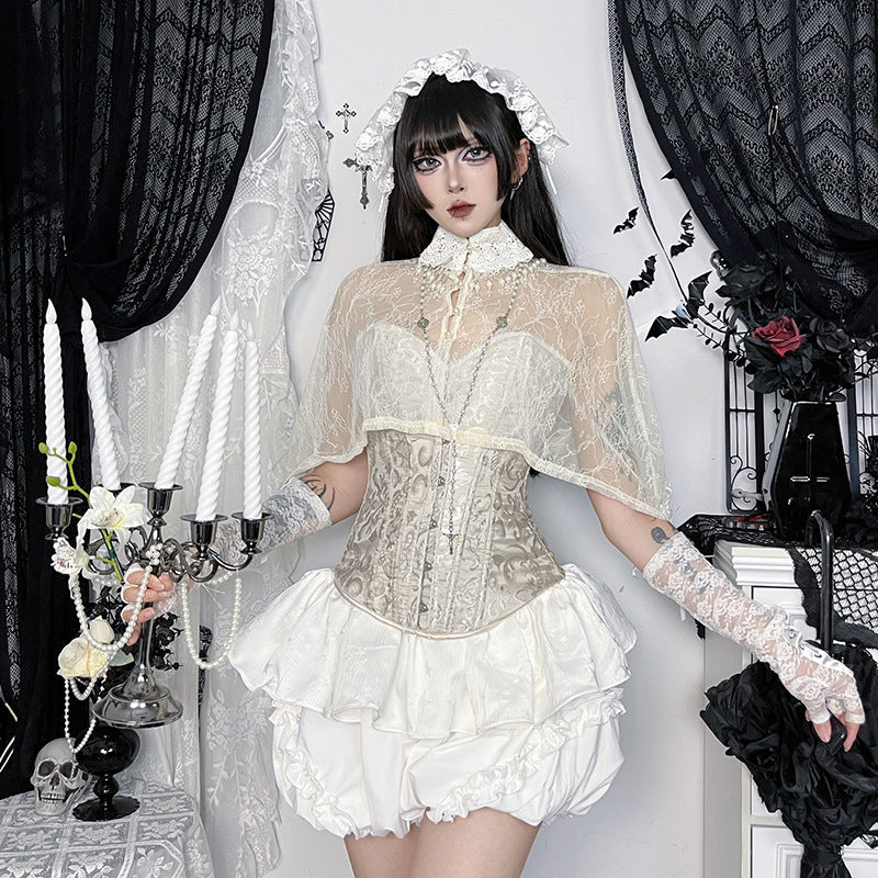 Women's Collar Cape Gothic Style Pure Sweet Tops
