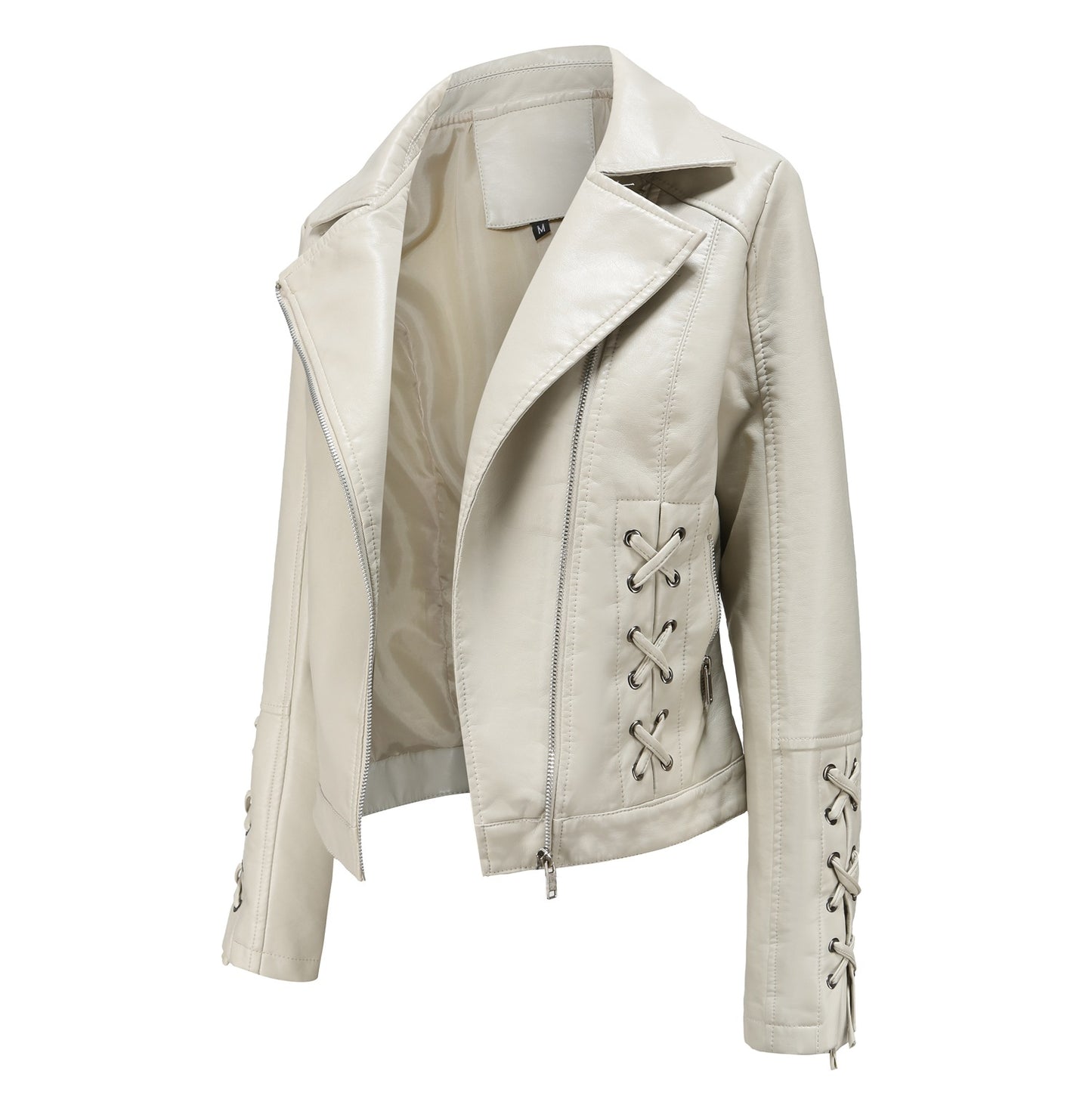 Women's Fashion Woven Leather Popular Casual Jackets