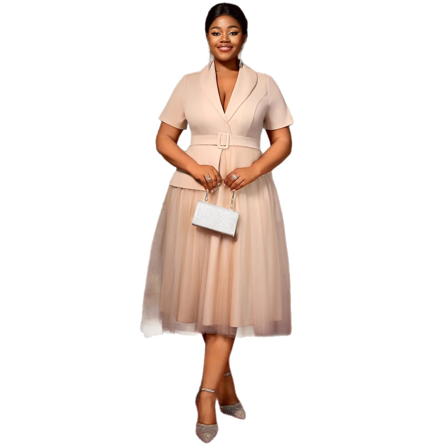 Classic Style Dress Slim Fit Slimming Belt Dresses