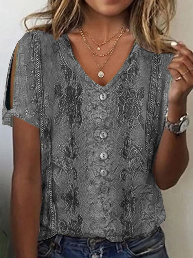 Women's Slouchy Classy Casual Sleeve T-shirt Blouses