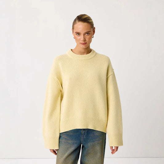Attractive Knitted Russian Round Neck Loose Sweaters