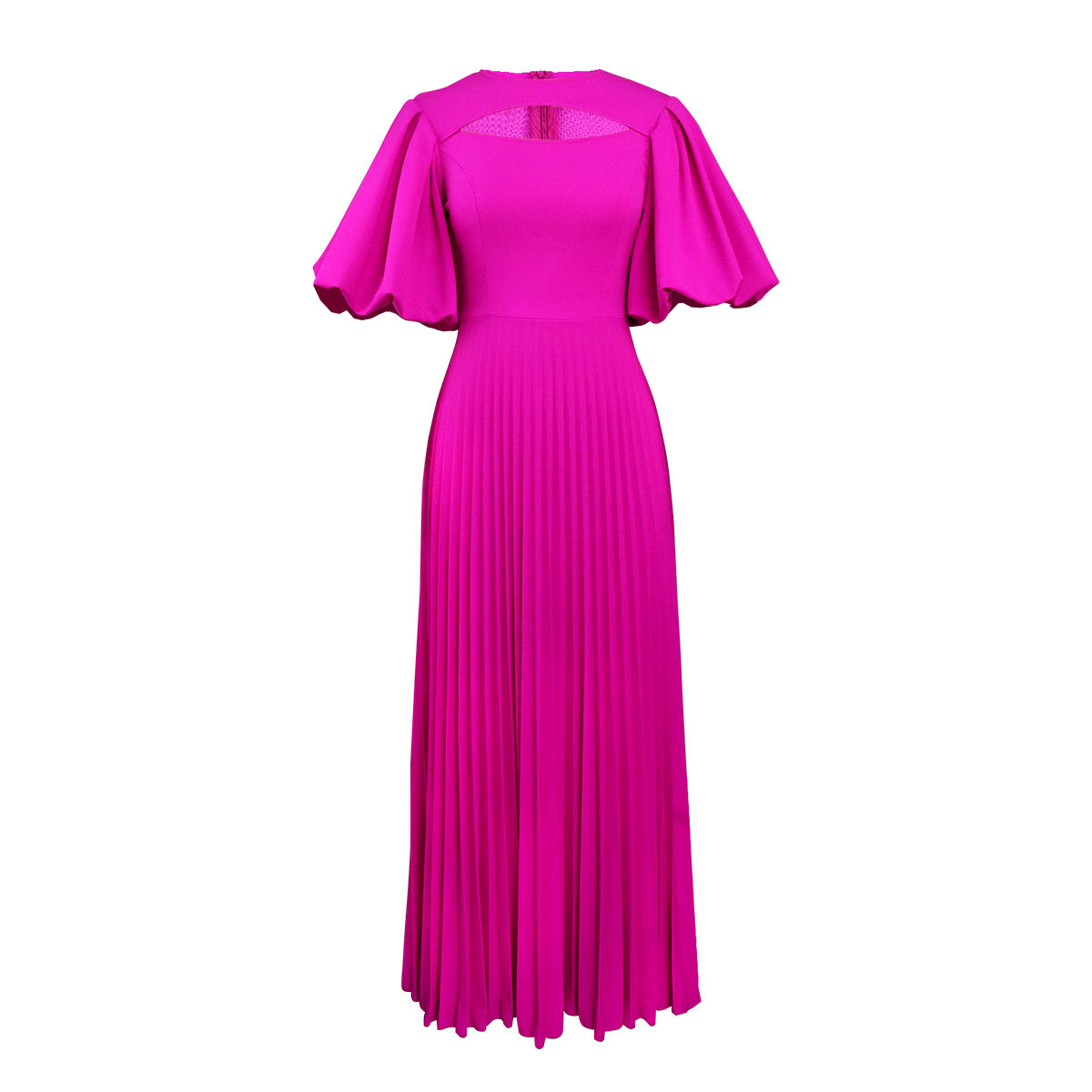 Lantern Sleeve Cinched Waist Pleated Comfortable Skirts