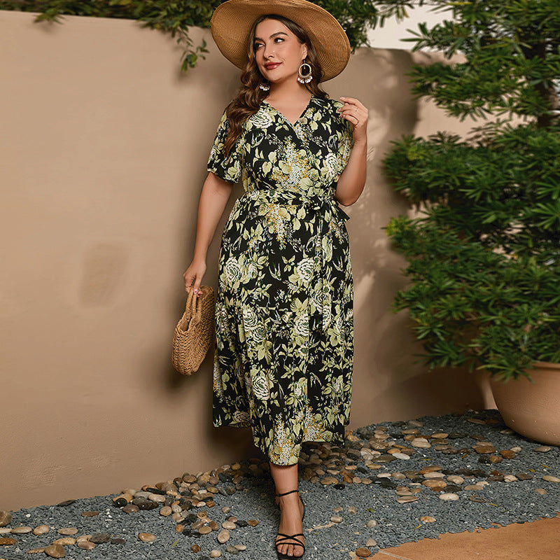 Super Fairy Floral Print Dress Seaside Holiday Dresses