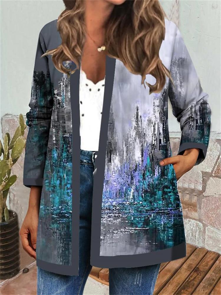 Women's Beautiful Retro Ethnic Print Clothes Cardigans