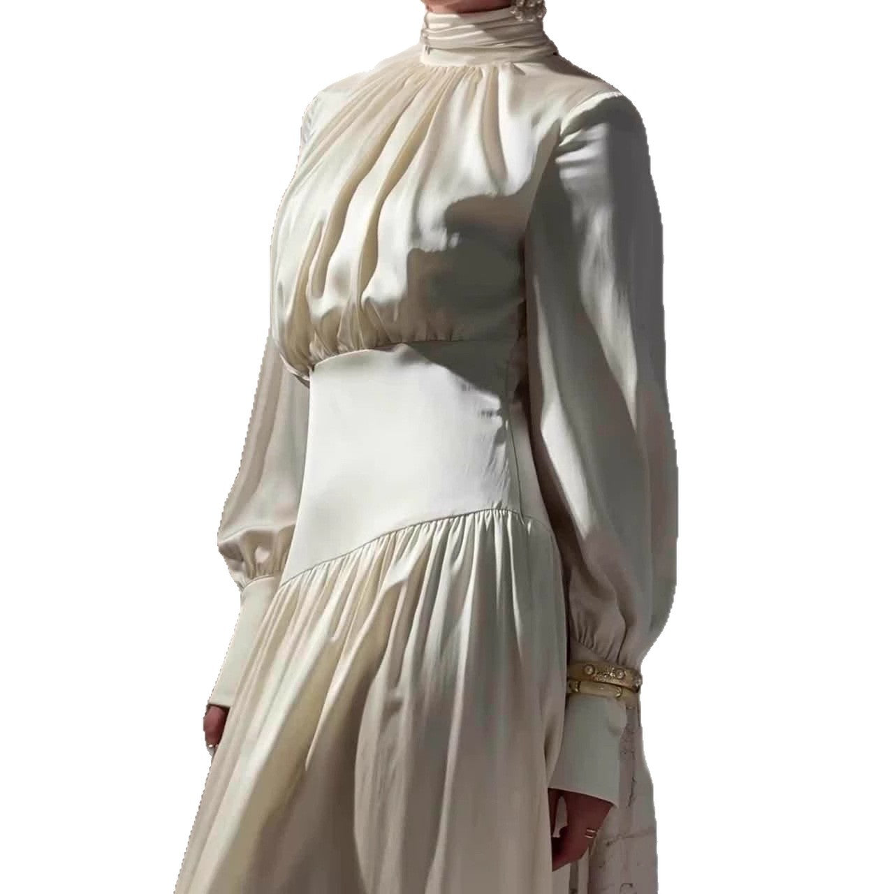 Women's Autumn French Elegant Long Sleeve Stitching Clothing