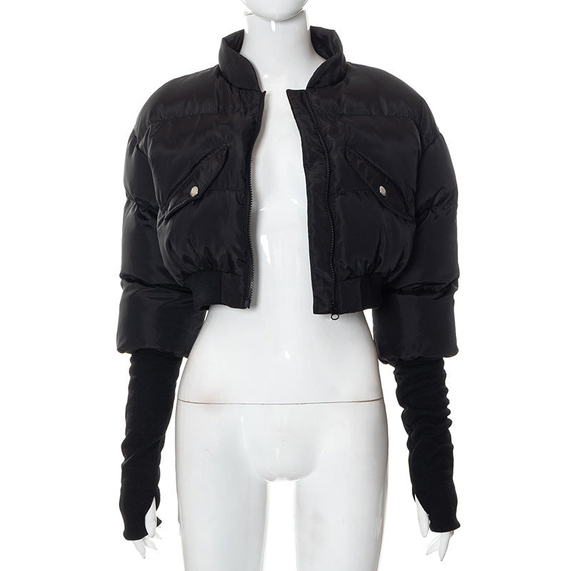 Women's Fashion Stand Collar Warm Quilted Coats