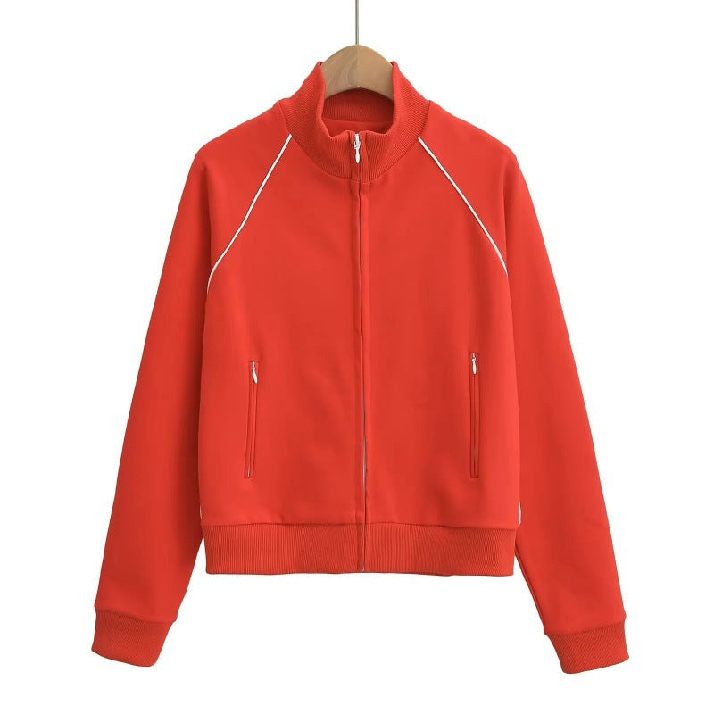 Women's American Style Street Hipster Stand-up Collar Jackets