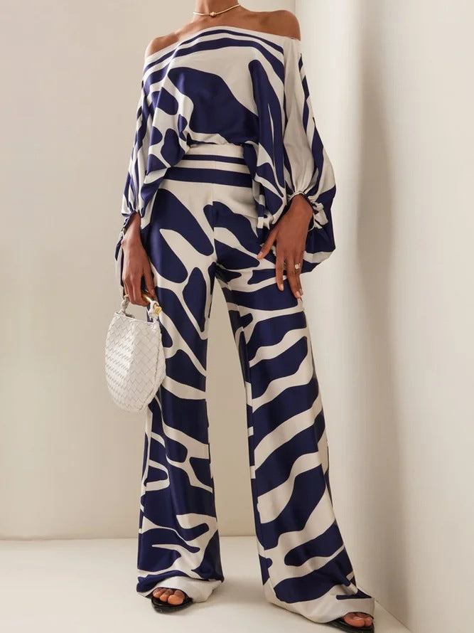 Women's Summer Slimming Casual Graceful Two Pieces Suits