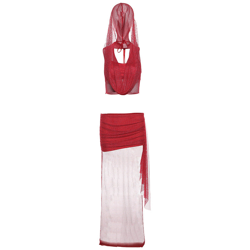 Women's Summer Solid Color Suspenders Fashion Low Suits