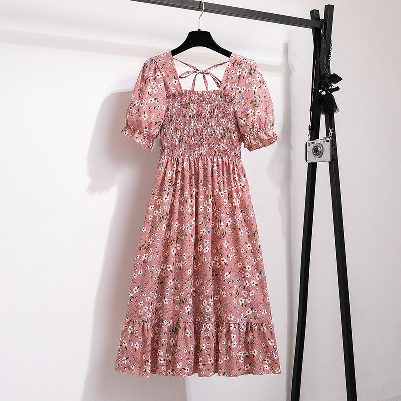 Women's Style Design Niche High-grade Floral Sleeve Dresses