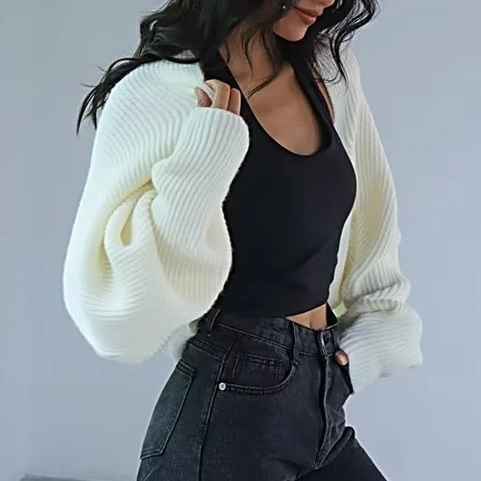 Women's Autumn Hot One-piece Profile Knitted Shawl Knitwear