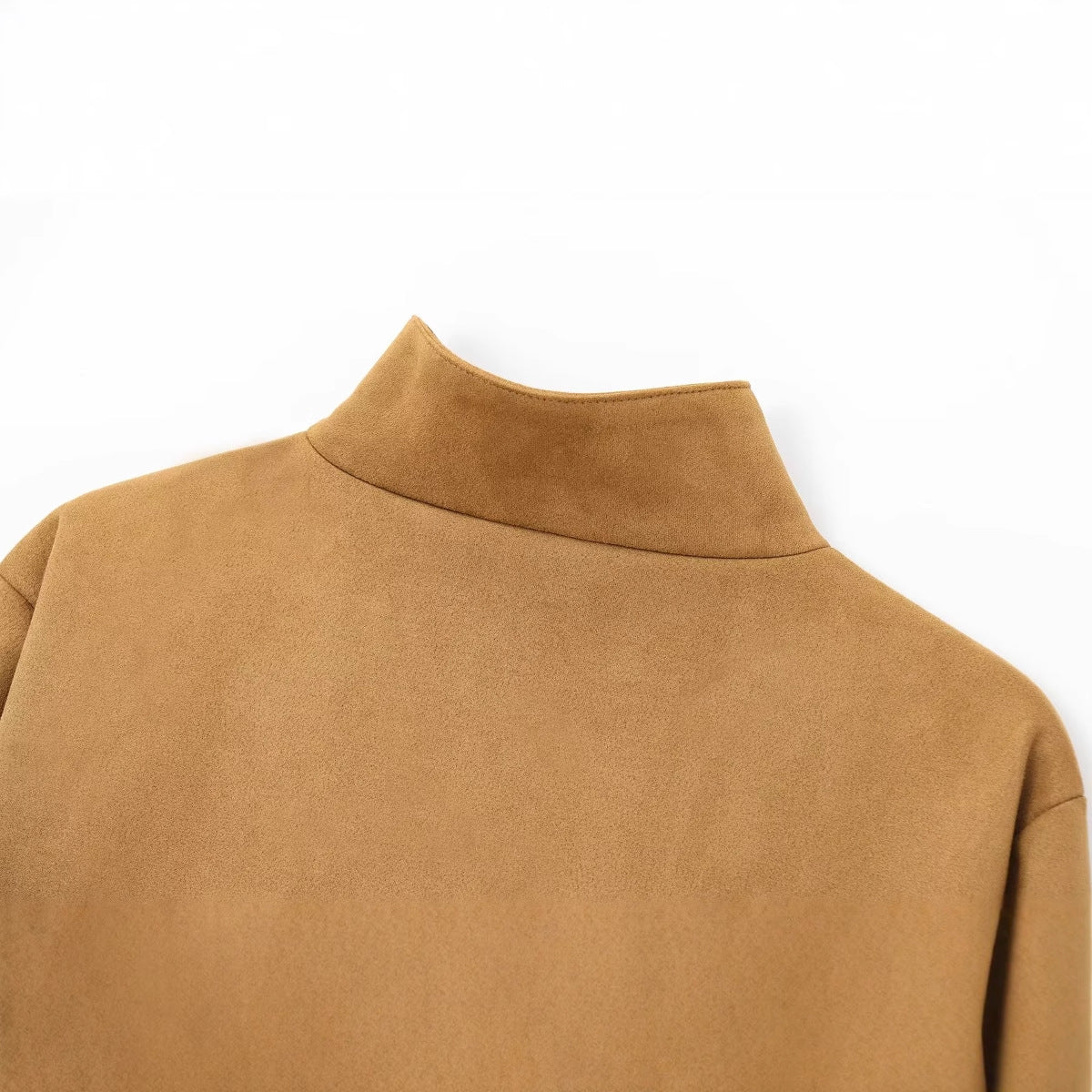 Classic Spring Suede Solid Color Leather Jackets