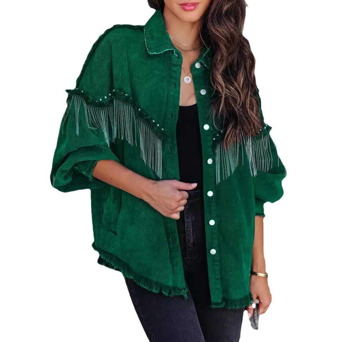 Wind Chain Rivet Street Fashion Single-breasted Coats
