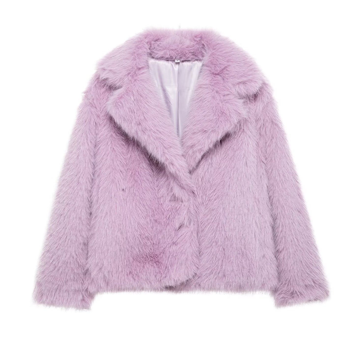 Beautiful Attractive Autumn Artificial Fur Effect Jackets