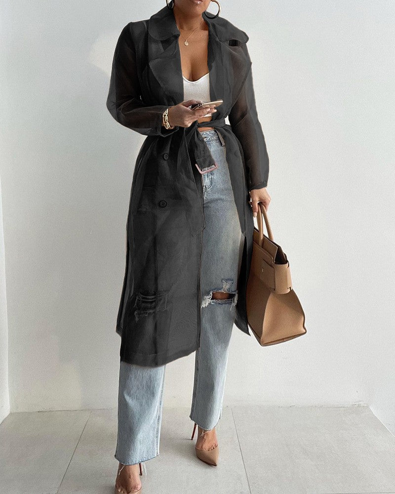 Women's Autumn Solid Color Lantern Sleeve Casual Blouses
