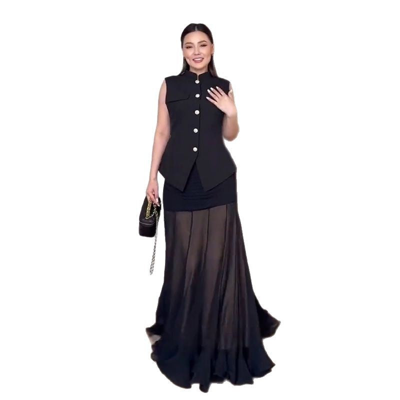 Women's Summer Ruffled High Waist Slimming Solid Skirts