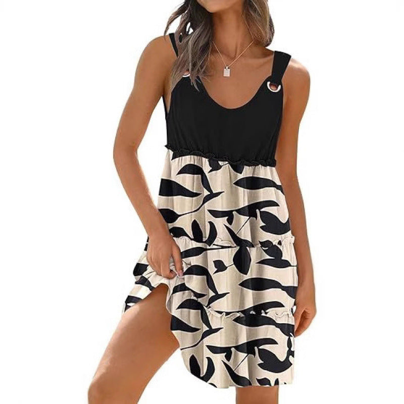 Women's Vacation Swimsuit Bohemian Floral Beach Dress Dresses