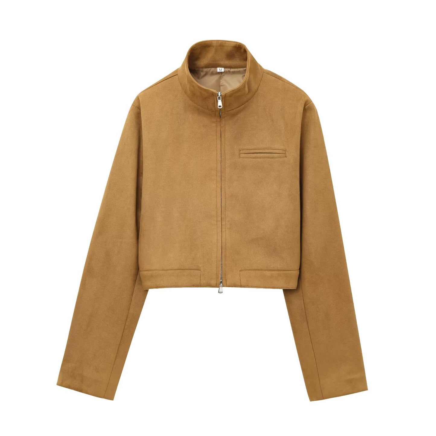 Classic Spring Suede Solid Color Leather Jackets