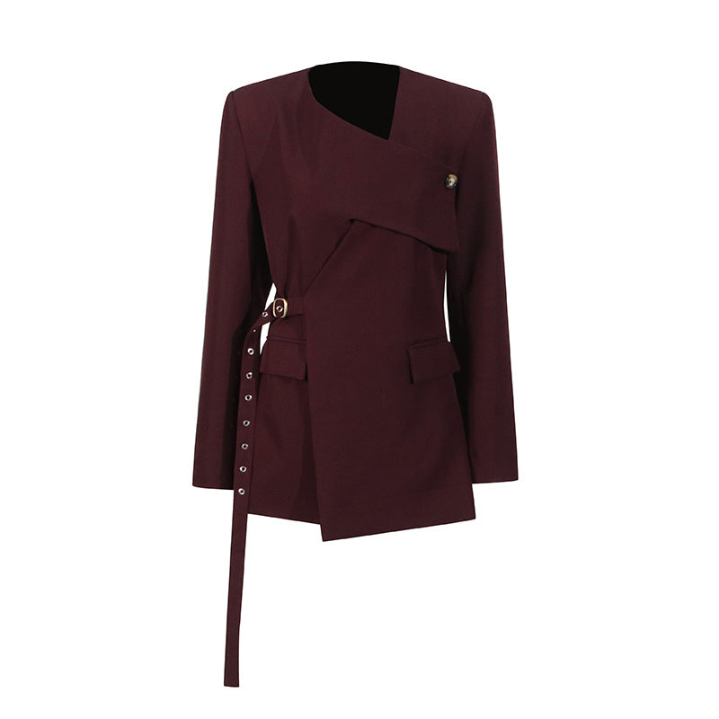 Women's Autumn Comfort Casual Temperament Wild Belt Suits