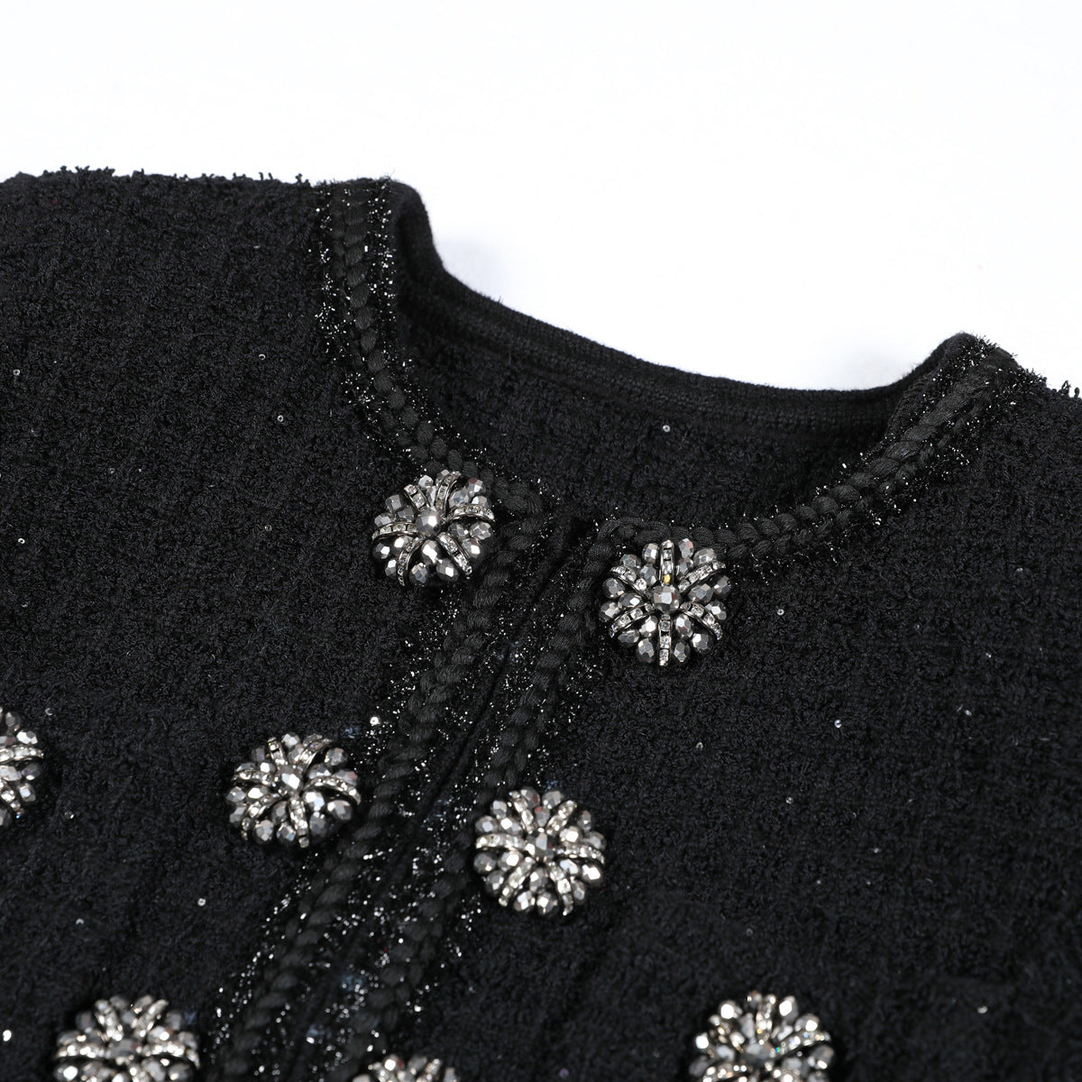 Woolen Knitted Fabric Round Neck Slim Dresses