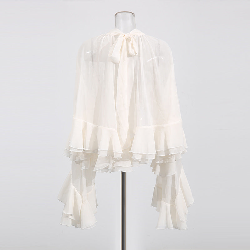 Women's Shirt Fashion Casual Long Sleeve Layered Blouses