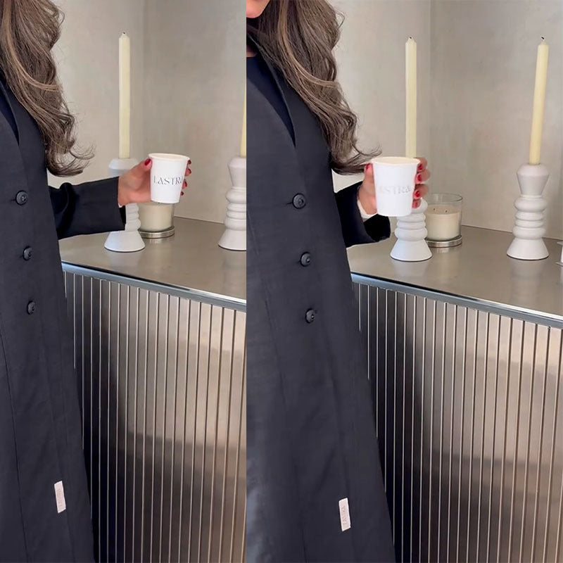 Women's Designer Model French Style Comfortable Mid-length Coats